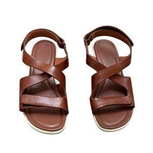 ECCO Women's Felicia Cross Wedge Sandal Size 10.5